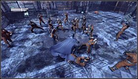 W pierwszej bitwie weźmie udział bardzo liczna grupa więźniów #1 - Uratuj pozostałych tajnych policjantów w muzeum (1) | Główny wątek - Batman: Arkham City - poradnik do gry