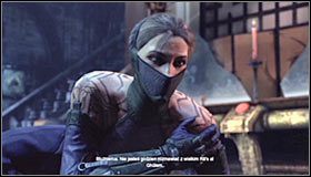 Gdy tylko podbiegniesz do Pingwina skorzystaj z doskonale znanej umiejętności rozwałka, a więc zacznij wyprowadzać kolejne uderzenia w serii, wciskając rytmicznie lewy przycisk myszy (lub przycisk X na padzie) #1 - Pokonaj Pingwina | Główny wątek Batman Arkham City - Batman: Arkham City - poradnik do gry