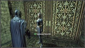 Zauważ, że powróciłeś do pomieszczenia, do którego wcześniej przyprowadziła Cię Talia - Zlokalizuj Ras al Ghula i zdobądź próbkę jego krwi | Główny wątek - Batman: Arkham City - poradnik do gry