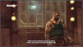 Przejdź trochę na zachód i ustaw się na najwyższej platformie, tak by mieć przed sobą szklaną ścianę, za którą widać przeciwników #1 - Zinfiltruj hutę (ciąg dalszy) | Główny wątek Batman Arkham City - Batman: Arkham City - poradnik do gry