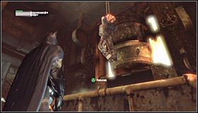 Ostrożnie zbliż się do stojących na południe stąd przeciwników - Zinfiltruj hutę (ciąg dalszy) | Główny wątek Batman Arkham City - Batman: Arkham City - poradnik do gry