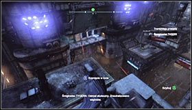 Możesz się już puścić się płozy śmigłowca, bo maszyna ta nadal latałaby po okolicy - Dostań się do Wieży Cudów | Główny wątek Batman Arkham City - Batman: Arkham City - poradnik do gry