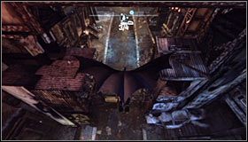 Zauważ, że znajdujesz się teraz na wprost od trzeciej bramki #1 - Trening rzeczywistości rozszerzonej | Misje poboczne w Batman Arkham City - Batman: Arkham City - poradnik do gry