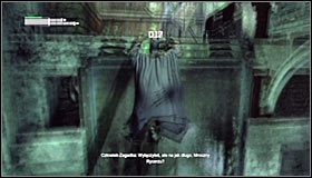 Trafienie w pytajnik doprowadzi do odblokowania nowej bezpiecznej ścieżki i wystartowania nowego licznika #1, tak więc nie ociągaj się - Szarada Enigmy (3) | Misje poboczne w Batman Arkham City - Batman: Arkham City - poradnik do gry