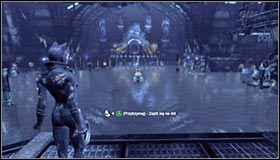 Skręć w lewo, docierając po kilku chwilach do drzwi prowadzących do izby tortur #1 - Zabierz Dwóm Twarzom łup Kobiety-Kota w muzeum | Misje Kobiety-Kota - Batman: Arkham City - poradnik do gry