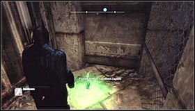 Zacznij na południowy-wschód od miejsca ukrycia trofeum - Park Row - Trofea Batmana (01-05) | Zagadki w Batman Arkham City - Batman: Arkham City - poradnik do gry