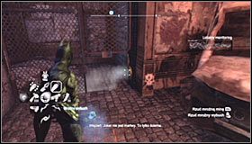 Trofeum ukryte jest na lewo od dużego neonu #1 - Park Row - Trofea Batmana (06-15) | Zagadki w Batman Arkham City - Batman: Arkham City - poradnik do gry