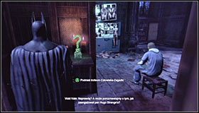 Rozejrzyj się w pobliżu miejsca pobytu Jacka Rydera za nadającą się do zniszczenia drewnianą ścianą #1 - Park Row - Trofea Batmana (24-36) | Zagadki w Batman Arkham City - Batman: Arkham City - poradnik do gry