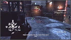 Odszukaj płytę naciskową w pobliżu klatki z trofeum i ustaw się na niej #1 - Park Row - Trofea Batmana (24-36) | Zagadki w Batman Arkham City - Batman: Arkham City - poradnik do gry