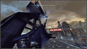 W celu zapewnienia sobie bezpiecznego opuszczenia klatki musisz skorzystać ze wzmacniacza wyrzutni haków - Mila Rozrywki - Trofea Batmana (06-12) | Zagadki w Batman Arkham City - Batman: Arkham City - poradnik do gry