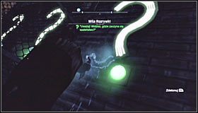 Na początek zainteresujmy się pytajnikami na tym poziomie - Mila Rozrywki - Trofea Batmana (06-12) | Zagadki w Batman Arkham City - Batman: Arkham City - poradnik do gry