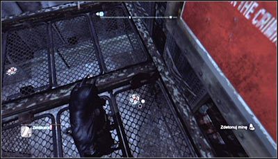 Cały ogrodzony obszar wokół trofeum to swoiste pole minowe, przez które należy przejść - Mila Rozrywki - Trofea Batmana (13-20) | Zagadki w Batman Arkham City - Batman: Arkham City - poradnik do gry