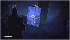 Po dotarciu do miejsca ukrycia trofeum okaże się, iż jest ono chronione przez zabarykadowane przejście #1 - Mila Rozrywki - Kamery TYGERA, Balony, Trofea Kobiety-Kota | Zagadki - Batman: Arkham City - poradnik do gry