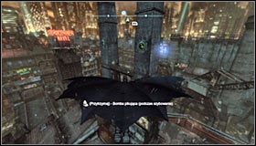 Po zbliżeniu się do płyty należy się od niej odbić #1 - Dzielnica przemysłowa - Trofea Batmana (23-30) | Zagadki w Batman Arkham City - Batman: Arkham City - poradnik do gry