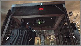 Szybko podbiegnij do krawędzi i zeskocz na niższą półkę #1 - Dzielnica przemysłowa - Trofea Batmana (23-30) | Zagadki w Batman Arkham City - Batman: Arkham City - poradnik do gry