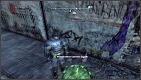 W celu zaliczenia tej zagadki musisz przebiec po płytach #1 i jednocześnie idealnie zgrać całą akcję - Dzielnica przemysłowa - Trofea Batmana (23-30) | Zagadki w Batman Arkham City - Batman: Arkham City - poradnik do gry