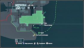 Rozpocznij na dachu huty na północny-wschód od miejsca ukrycia trofeum #1 #2 - Dzielnica przemysłowa - Trofea Batmana (23-30) | Zagadki w Batman Arkham City - Batman: Arkham City - poradnik do gry