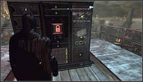 Przedostań się w dowolny sposób na sam szczyt wieży #1 - Dzielnica przemysłowa - Zagadki słowne, Kamery TYGERA | Zagadki - Batman: Arkham City - poradnik do gry