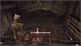 Wybierz się na zachód, docierając do miejsca, w którym wciskając SPACJĘ (lub przycisk A na padzie) będziesz mógł wspiąć się na wyższą półkę #1 - Metro - Zagadki słowne, Szczęki Jokera, Trofea Kobiety-Kota | Zagadki - Batman: Arkham City - poradnik do gry