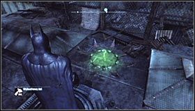 Tym razem nie musisz już przybliżać obrazu, a jedynie zdetonować w tradycyjny sposób ładunek #1 - Zaułki - Trofea Batmana (01-07) | Zagadki w Batman Arkham City - Batman: Arkham City - poradnik do gry