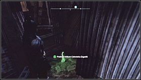 Po zdetonowaniu min poszybuj do miejsca, w którym były rozstawione - Zaułki - Trofea Batmana (01-07) | Zagadki w Batman Arkham City - Batman: Arkham City - poradnik do gry