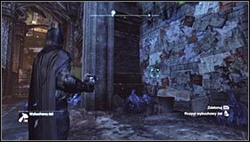 Teraz wybierz się do pytajnika znajdującego się na wschód od klatki z trofeum #1 - Zaułki - Trofea Batmana (01-07) | Zagadki w Batman Arkham City - Batman: Arkham City - poradnik do gry