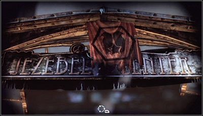 Dokonaj przybliżenia obrazu na napisie JEZEBEL CENTER (powyższy screen) i wykonaj skanowanie - Zaułki - Zagadki słowne | Zagadki w Batman Arkham City - Batman: Arkham City - poradnik do gry