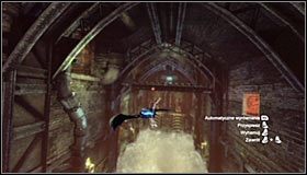 Skręć batarangiem w lewo, nakierowując go na miejsce, w którym widoczne są wyładowania #1 - Huta - Trofea Batmana (19-24) | Zagadki w Batman Arkham City - Batman: Arkham City - poradnik do gry