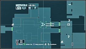 Rozpocznij w komorze wytopu, czyli na zachód od miejsca rozwiązywania zagadki #1 #2 - Huta - Zagadki słowne, Głowy Harley | Zagadki w Batman Arkham City - Batman: Arkham City - poradnik do gry