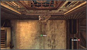 Po znalezieniu się na górnej półce podejdź do zlokalizowanej tuż obok interaktywnej kratki #1 - Huta - Trofea Kobiety-Kota | Zagadki w Batman Arkham City - Batman: Arkham City - poradnik do gry