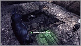 Przystąp do eksploracji najniższego poziomu zbrojowni - Muzeum - Trofea Batmana (11-23) | Zagadki w Batman Arkham City - Batman: Arkham City - poradnik do gry