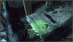 Uszczelnienie rur odblokuje Ci dostęp do górnej półki, tak więc złap się krawędzi z pomocą pazura #1 - Cudowne Miasto - Trofea Batmana (01-07) | Zagadki w Batman Arkham City - Batman: Arkham City - poradnik do gry