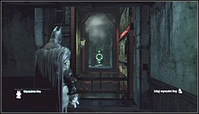 Na początek ustaw się oczywiście na płycie naciskowej zlokalizowanej tuż przy klatce #1 - Cudowne Miasto - Trofea Batmana (08-17) | Zagadki w Batman Arkham City - Batman: Arkham City - poradnik do gry