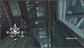 Tuż po rozpoczęciu przejażdżki z pomocą pazura skorzystaj ze wzmacniacza wyrzutni haków, a więc dwukrotnie wciśnij SPACJĘ (lub przycisk A na padzie) - Cudowne Miasto - Trofea Batmana (08-17) | Zagadki w Batman Arkham City - Batman: Arkham City - poradnik do gry