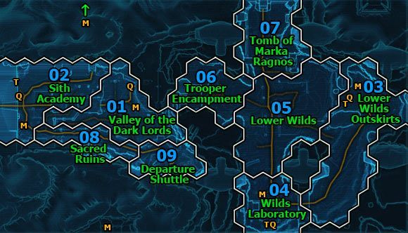 [M]: Medical Droids (pomoc lecznicza i punkty respawnu) - Korriban | Miejsca | Star Wars The Old Republic - Star Wars: The Old Republic - poradnik do gry