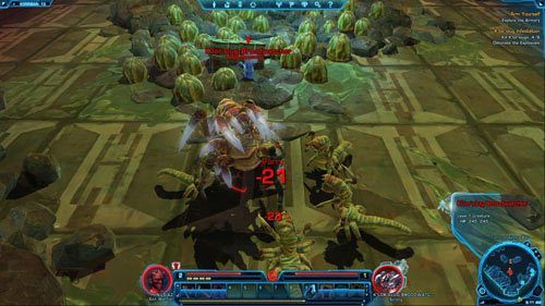 [4]: Datacron 1/3 - aby dostać się tego datacronu, należy podejść z innej strony, po więcej informacji zajrzyj do działu Datacrons - (01) Valley of the Dark Lords | Miejsca | Star Wars The Old Republic - Star Wars: The Old Republic - poradnik do gry