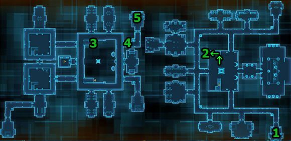 Zadanie to zaczynasz w [1], w komnatach Overseer Tremela - (L07) A New Master | Sith Warrior | Star Wars The Old Republic - Star Wars: The Old Republic - poradnik do gry