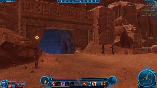W środku jest sporo przeciwników, głownie rywalizujących z tobą akolitów, których będziesz musiał zabijać - (L11) The Final Trial (1) | Sith Warrior | Star Wars The Old Republic - Star Wars: The Old Republic - poradnik do gry