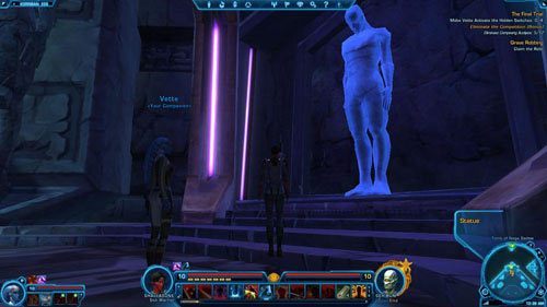 Drugą dźwignię znajdziesz w zniszczonej urnie w [8] - (L11) The Final Trial (1) | Sith Warrior | Star Wars The Old Republic - Star Wars: The Old Republic - poradnik do gry