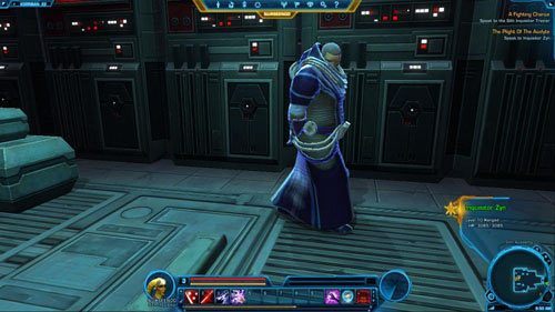 Rozmowa będzie tym dłuższa, im mniej cierpienia chcesz zadać Alifowi poprzez tortury - (L04) The Plight of Acolyte | Sith Inquistor | Star Wars The Old Republic - Star Wars: The Old Republic - poradnik do gry