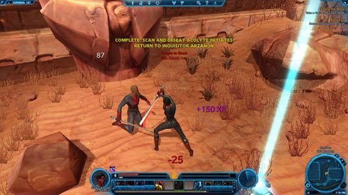 Powróć do Inquisitora Arzanona w [1] i porozmawiaj z nim o wykonanym zadaniu, aby odebrać nagrody - (L05) Allegiance | Korriban | Star Wars The Old Republic - Star Wars: The Old Republic - poradnik do gry