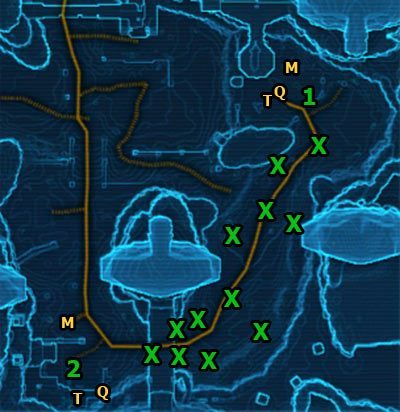 Kiedy tylko zjawisz się w tym miejscu, zagadaj do Acolyte Krevana, który czeka w [1] - (L06) Experimental Needs | Korriban | Star Wars The Old Republic - Star Wars: The Old Republic - poradnik do gry