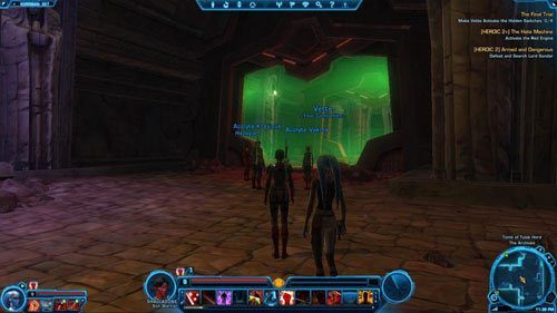 Pierwszymi przeciwnikami, jakich tu spotkasz, będzie para Mind-Controlled Troopers [*] w [6] - (L08) HEROIC 2 Armed and Dangerous | Korriban | Star Wars The Old Republic - Star Wars: The Old Republic - poradnik do gry