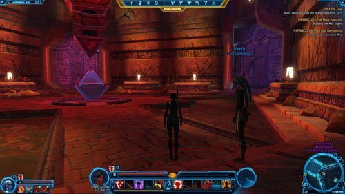 Szybko użyj wszystkich umiejętności wspomagających - (L08) HEROIC 2+ The Hate Machine | Korriban | Star Wars The Old Republic - Star Wars: The Old Republic - poradnik do gry