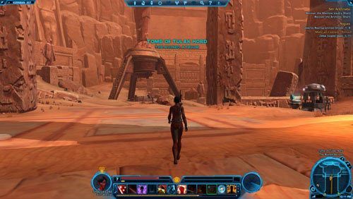 Tam zacznij kierować się na południowy zachód, a potem wybierz lewą lub prawą drogę - Galactic History 17 (Matrix Shard) | Datacrons | Star Wars The Old Republic - Star Wars: The Old Republic - poradnik do gry