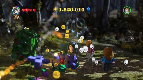 Obozowisko - po prawej stronie placu znajdziemy wysuszone rośliny - Dodatkowe sztony postaci - Obozowisko | Dodatkowe znajdźki | LEGO HP Lata 5-7 - LEGO Harry Potter: Lata 5-7 - poradnik do gry