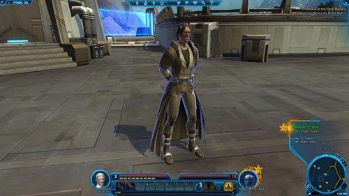 Po przejściu przez bramę zacznij iść wzdłuż drogi, która zaprowadzi cię do Świątyni Jedi, twojego nowego celu - (L01) Attack of the Flesh Raiders | Jedi Knight | Star Wars The Old Republic - Star Wars: The Old Republic - poradnik do gry
