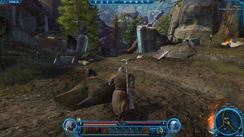 Twoim zadaniem jest dostać się do jaskini w [6] - (L04) Pilgrims | Jedi Consular | Star Wars The Old Republic - Star Wars: The Old Republic - poradnik do gry