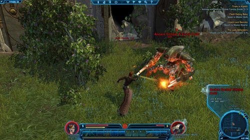 Wracaj do [4] i ponownie zbadaj rzeźbę w kamieniu - (L04) Trails in Kaleth | Jedi Consular | Star Wars The Old Republic - Star Wars: The Old Republic - poradnik do gry