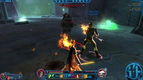 Korzystając ze strzałek dostań się z [7] do [8] - (L07) Rajivaris Legacy | Jedi Consular | Star Wars The Old Republic - Star Wars: The Old Republic - poradnik do gry